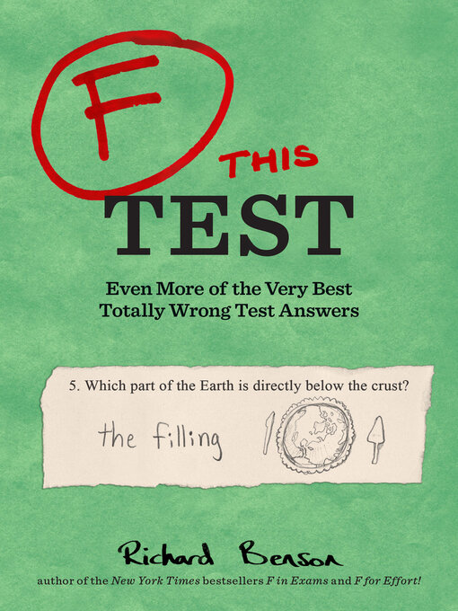 Title details for F This Test by Richard Benson - Available